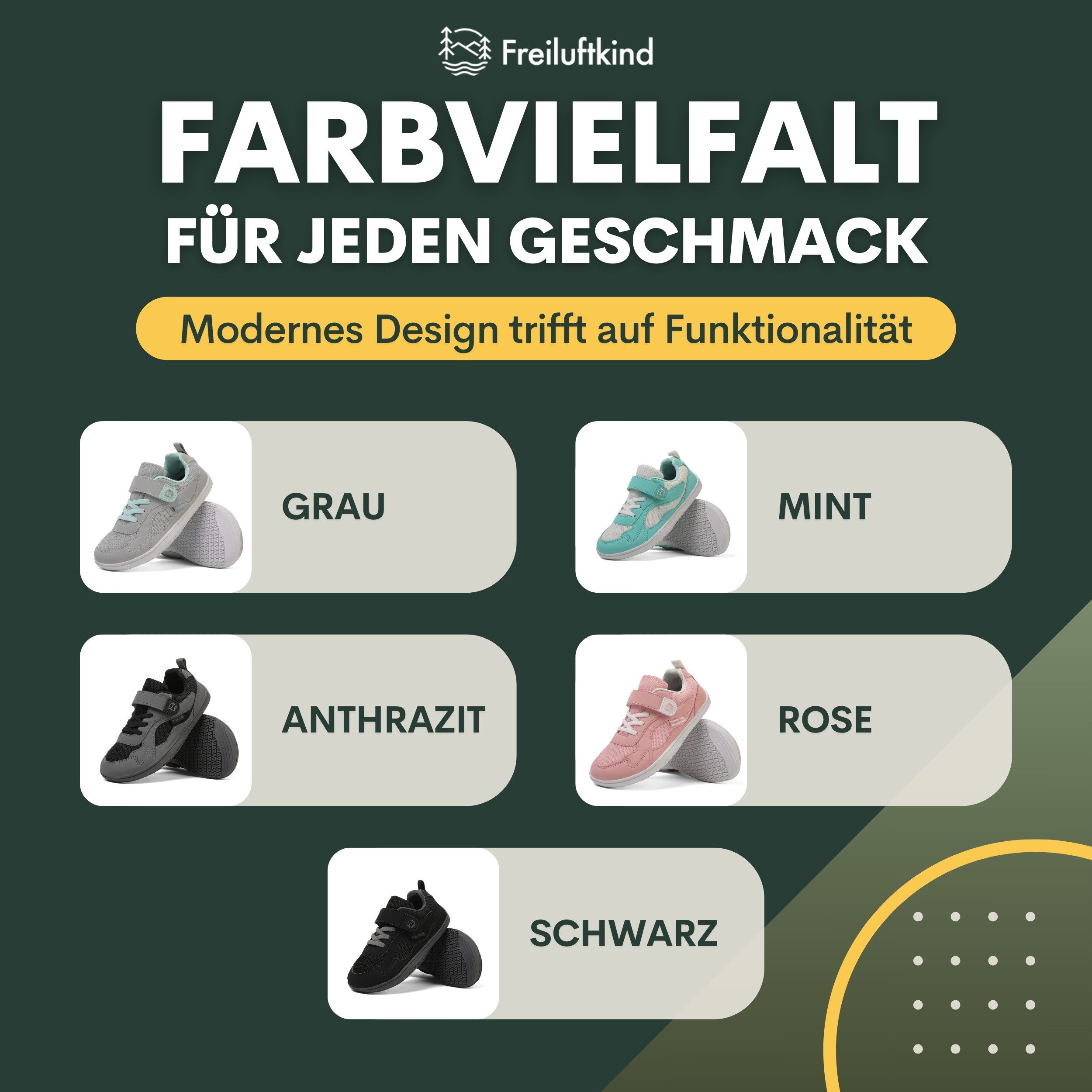 Freiluftkind Everest Kids – Barfußschuhe – für eine ideale Fußentwicklung Barfußschuh Gesunde Fußentwicklung, Wasserabweisend, Wärmeregulierend