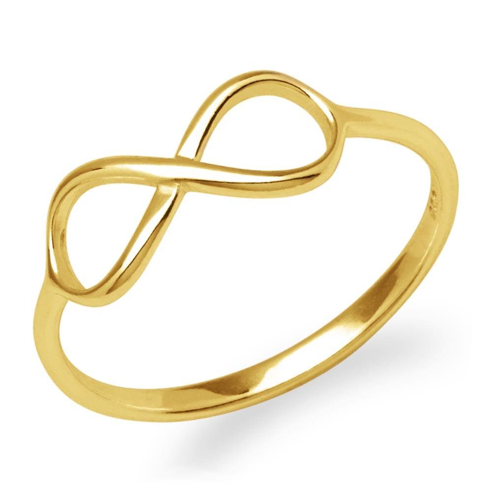 Silberring Vergoldeter Infinty Ring LSR0004