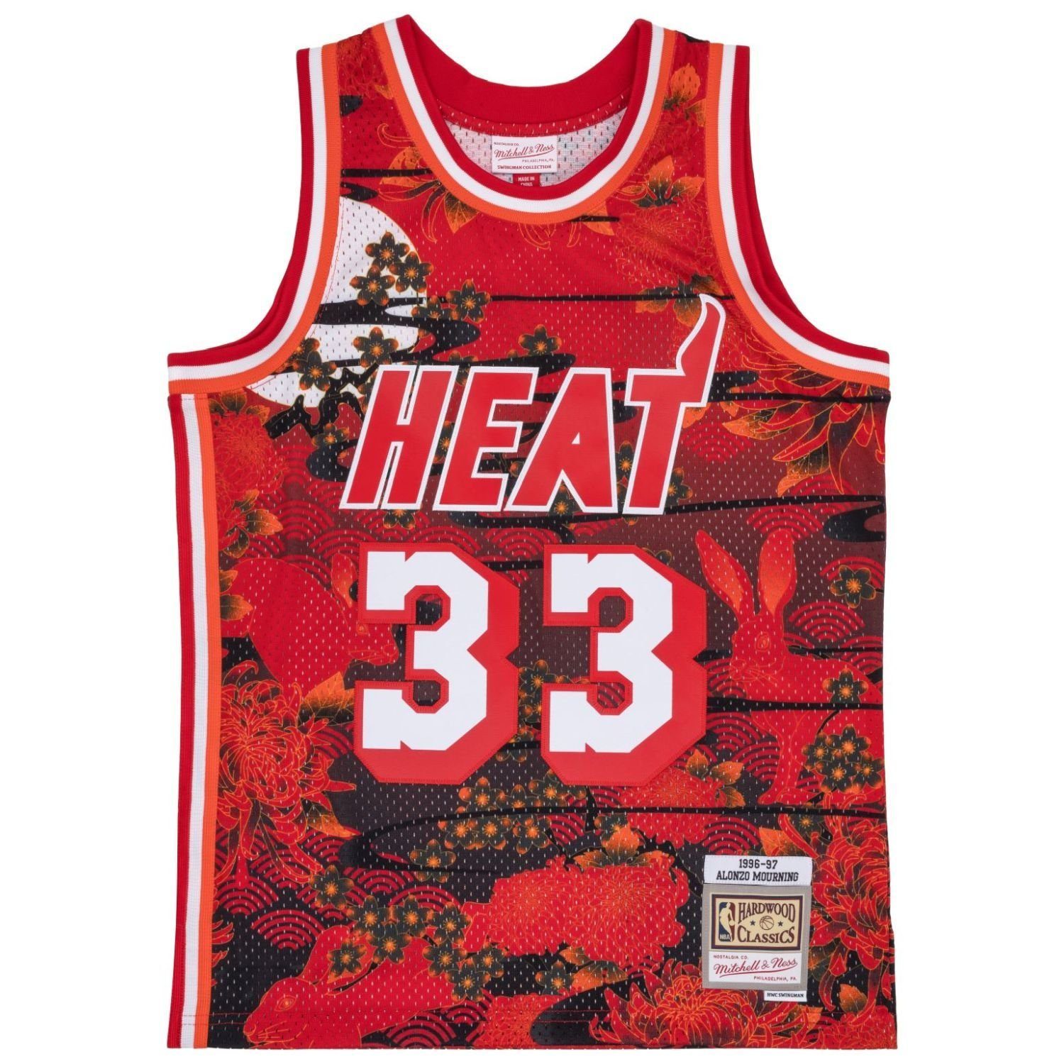 Mitchell & Ness Basketballtrikot Swingman Jersey Miami Heat ASIAN Alonzo Mourning