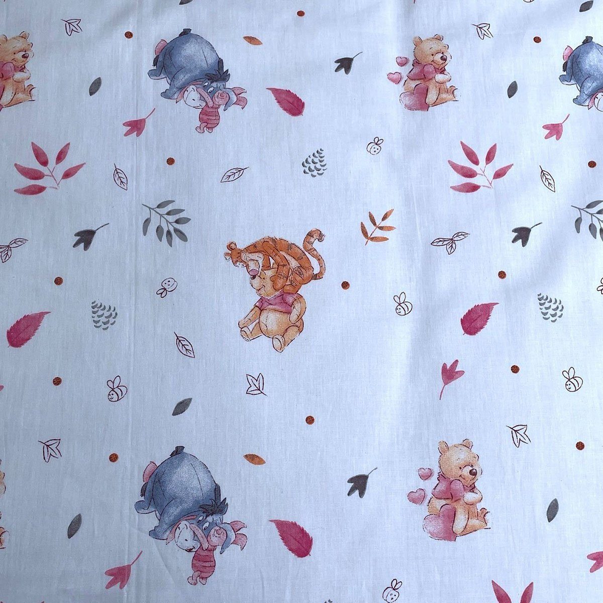 Kinderbettwäsche Disney Winnie Puuh Kinderbettwäsche 100x135 + 40x60 cm, Baumwolle, Renforcé, 2 teilig – Bild 4 von 5