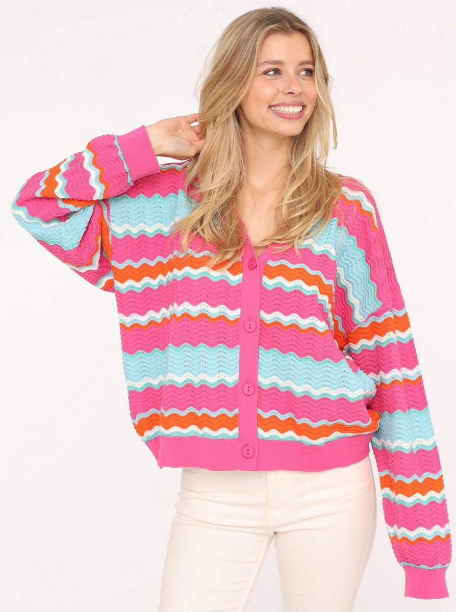 Cardigan Cardigan "Streifen Wellen"