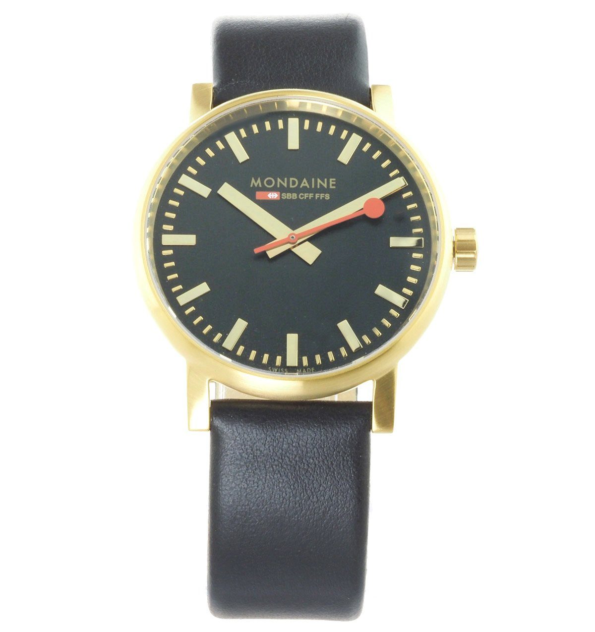 MONDAINE Schweizer Uhr Herren Uhr SBB EVO 2 MSE.40122.LB 40 mm Ø Saphirglas Neu