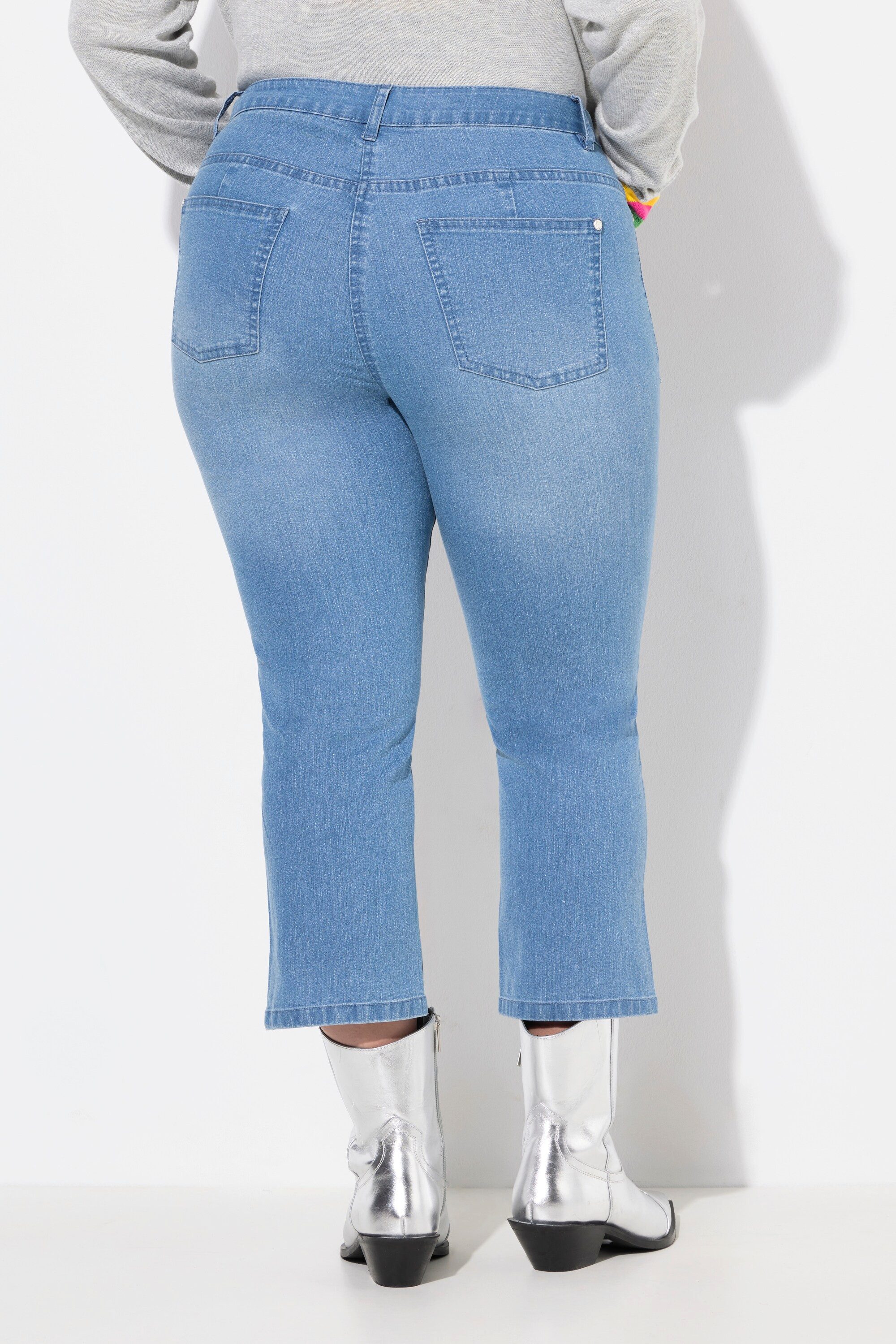 Angel of Style 5-Pocket-Jeans 7/8-Jeans Straight Fit destroyed Badges