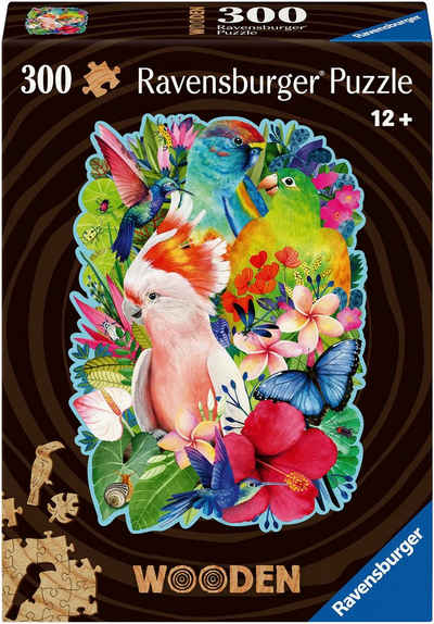 Ravensburger Puzzle Exotische Vögel, 300 Puzzleteile, Made in Europe, FSC® - schützt Wald - weltweit
