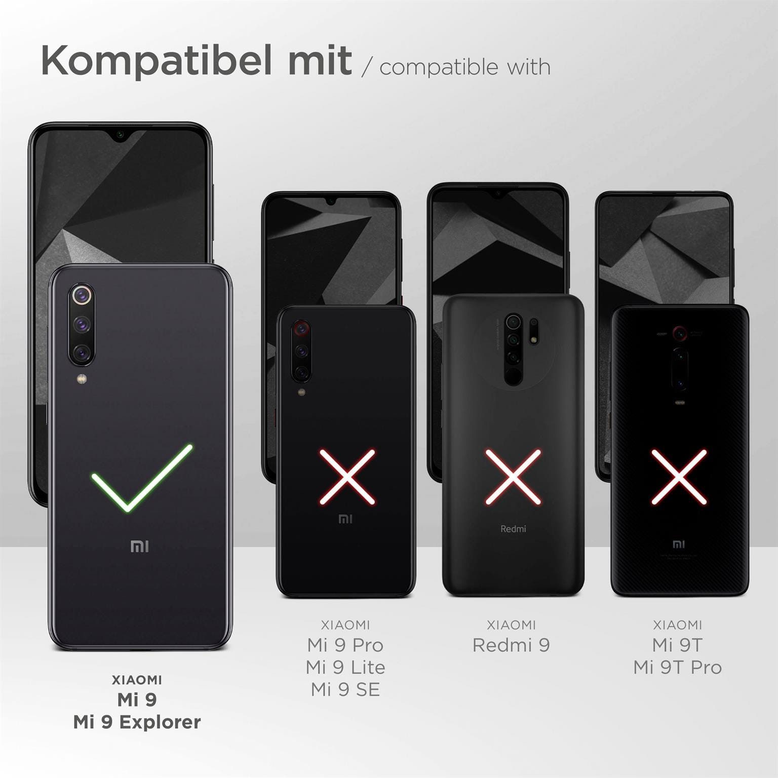 ONEFLOW Handyhülle für Xiaomi Mi 9 Glitzer Hülle Glitter Case Gold 6,39 Zoll, Hülle Glitzernd Dünne Schutzhülle mit Kameraschutz Frauen Glitzerhülle