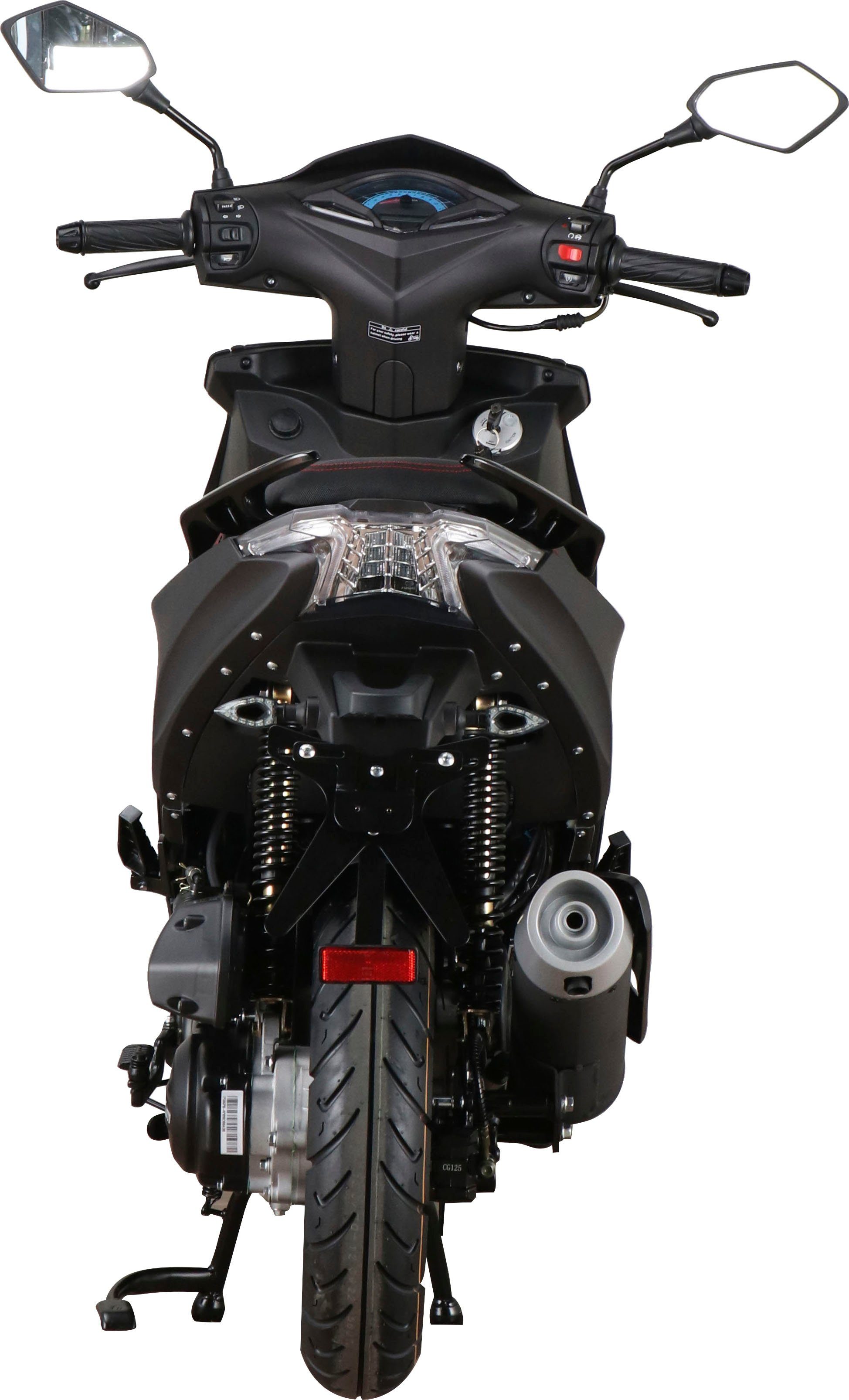 GT UNION 5 ccm, schwarz 50 Motorroller km/h, Euro 45 Striker