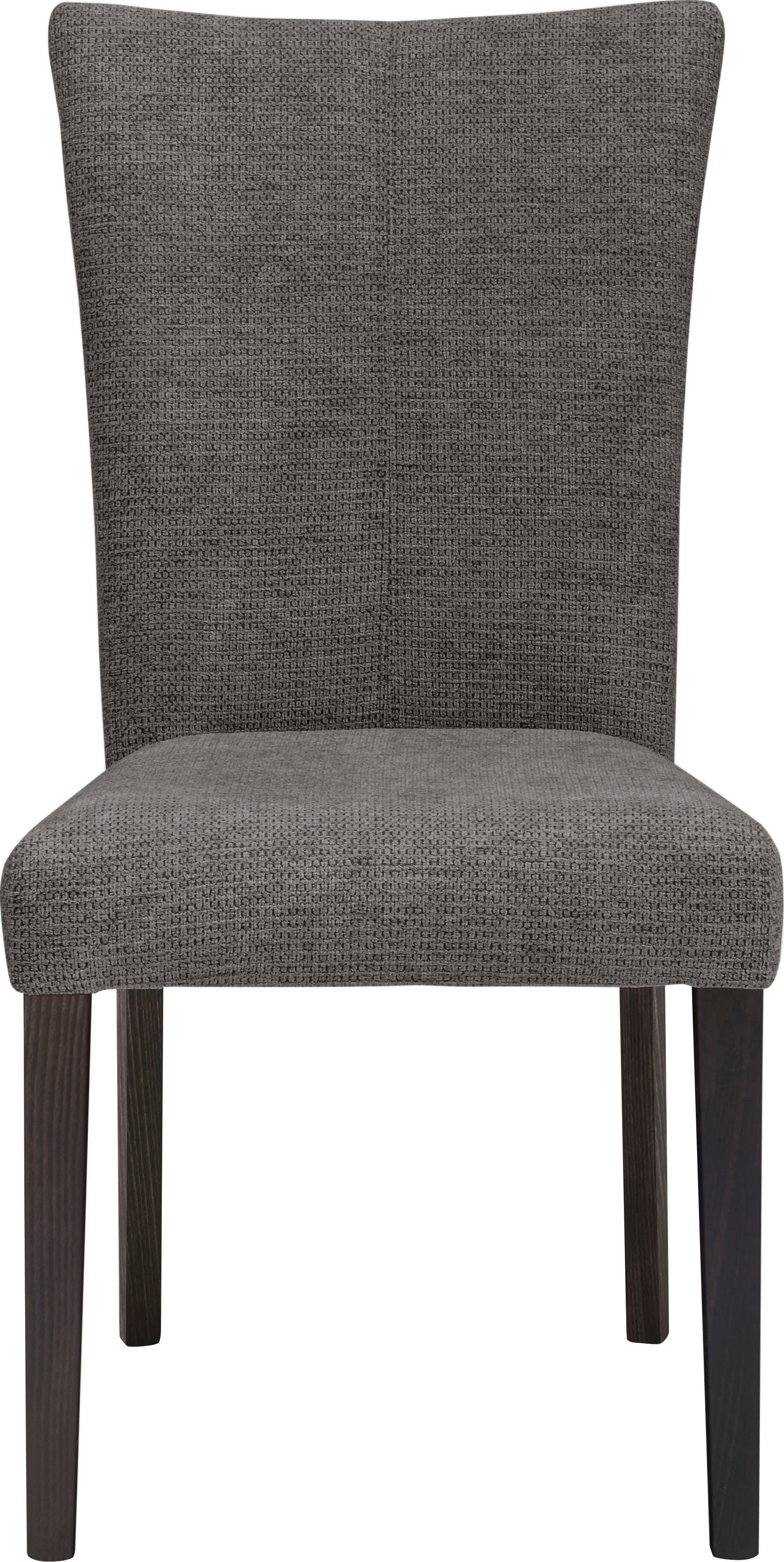 Home affaire 4-Fußstuhl Aspen (Set, 2 St), Beine aus massiver Buche, wengefarben lackiert