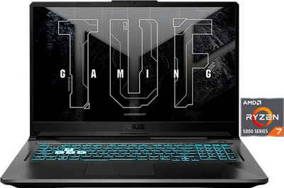Asus TUF Gaming A17 FA706QM Gaming-Notebook (43,9 cm/17,3 Zoll, AMD Ryzen 7 5800H, GeForce RTX 3060, 512 GB SSD, Kostenloses Upgrade auf Windows 11, sobald verfügbar)