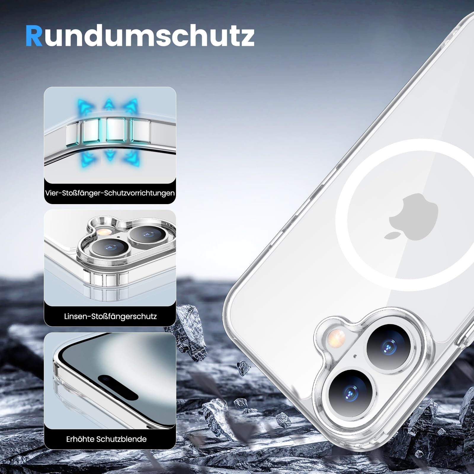 Onestyle Handyhülle Onestyle Magnetische iPhone 16 Hülle (MagSafe-kompatibel), für iPhone 16 – Bild 4 von 5