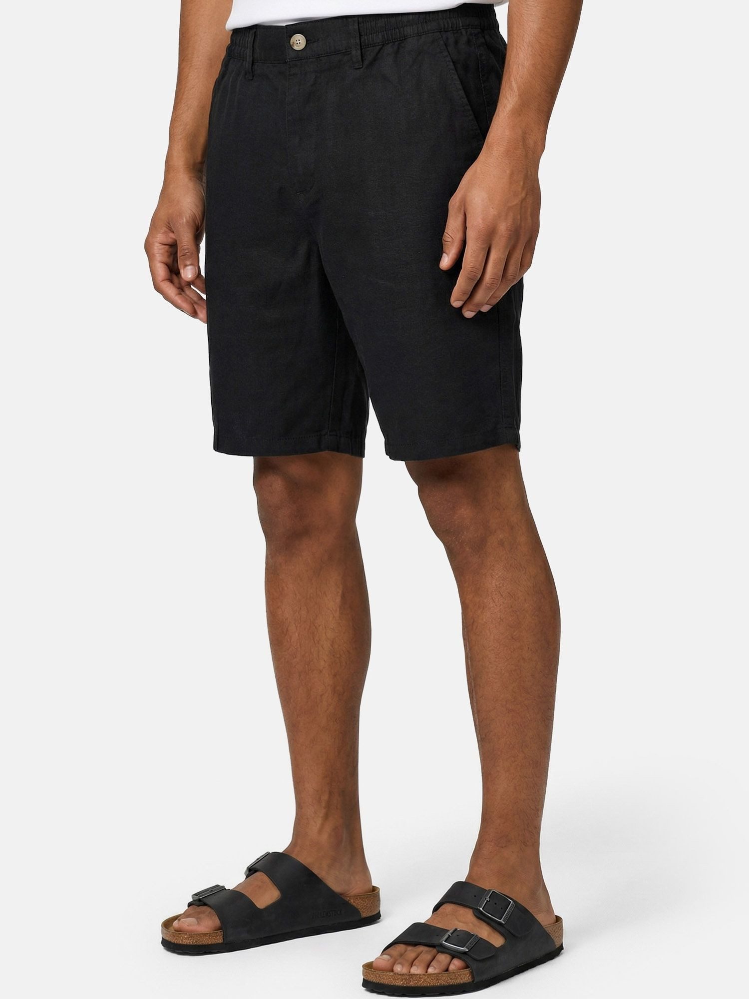 Tazzio Leinenhose A212 kurze Leinen Hose im Clean-Look – Bild 4 von 5