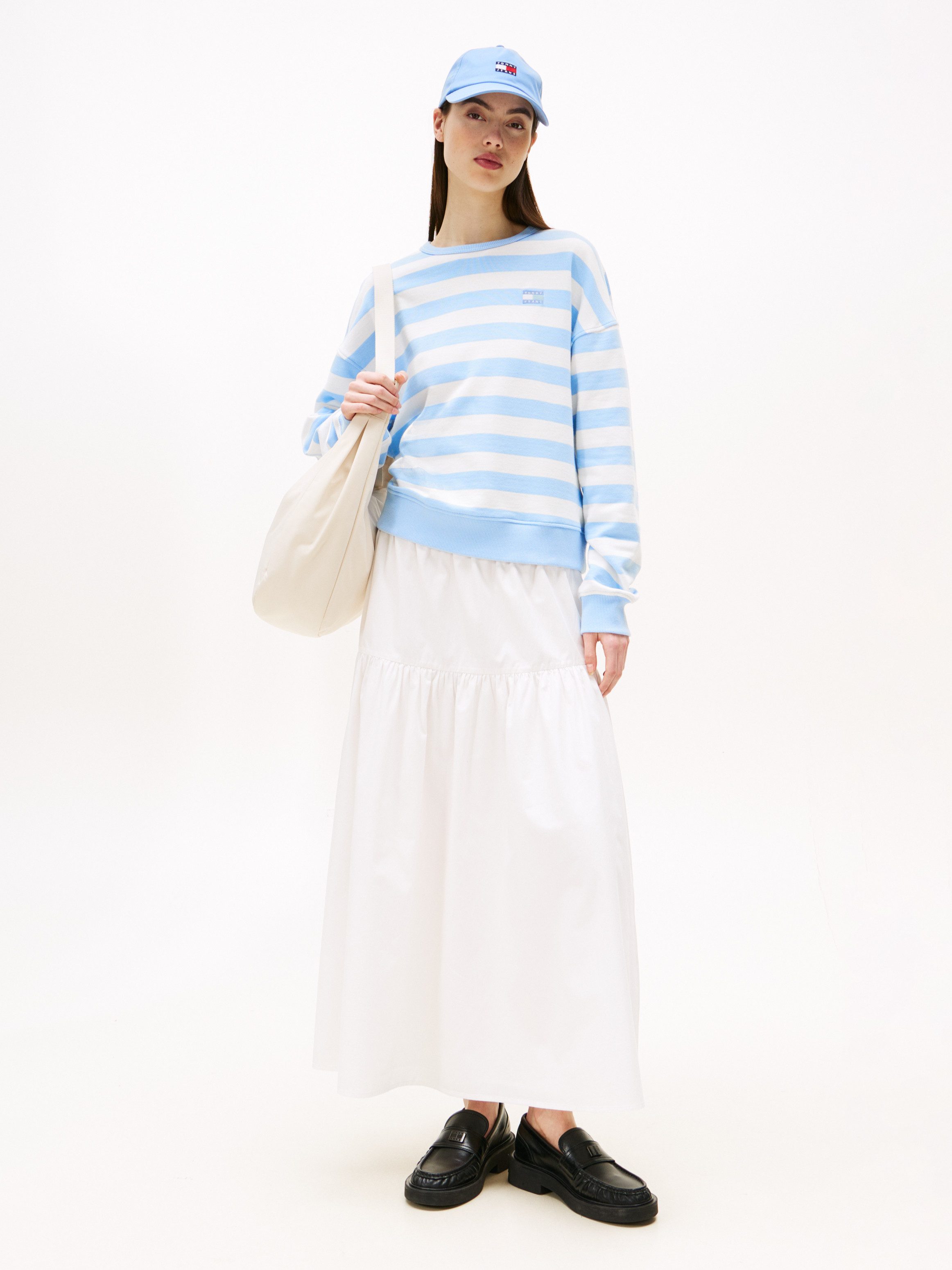 Tommy Jeans Maxirock TJW POPLIN TIERED MAXI SKIRT