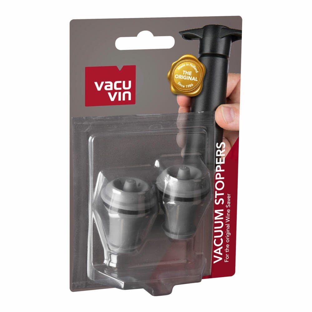 VACUVIN Flaschenverschluss Stopfe 2er Set, (Set, 2-tlg), für Weinpumpe