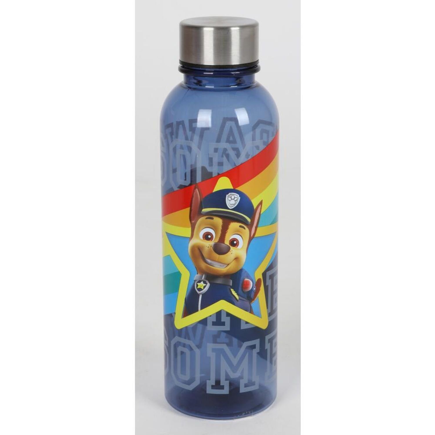 Trinkflasche mit 500ml Paw Trinkflasche f 0,5L Edelstahldeckel p:os 6x Kunststoff Patrol