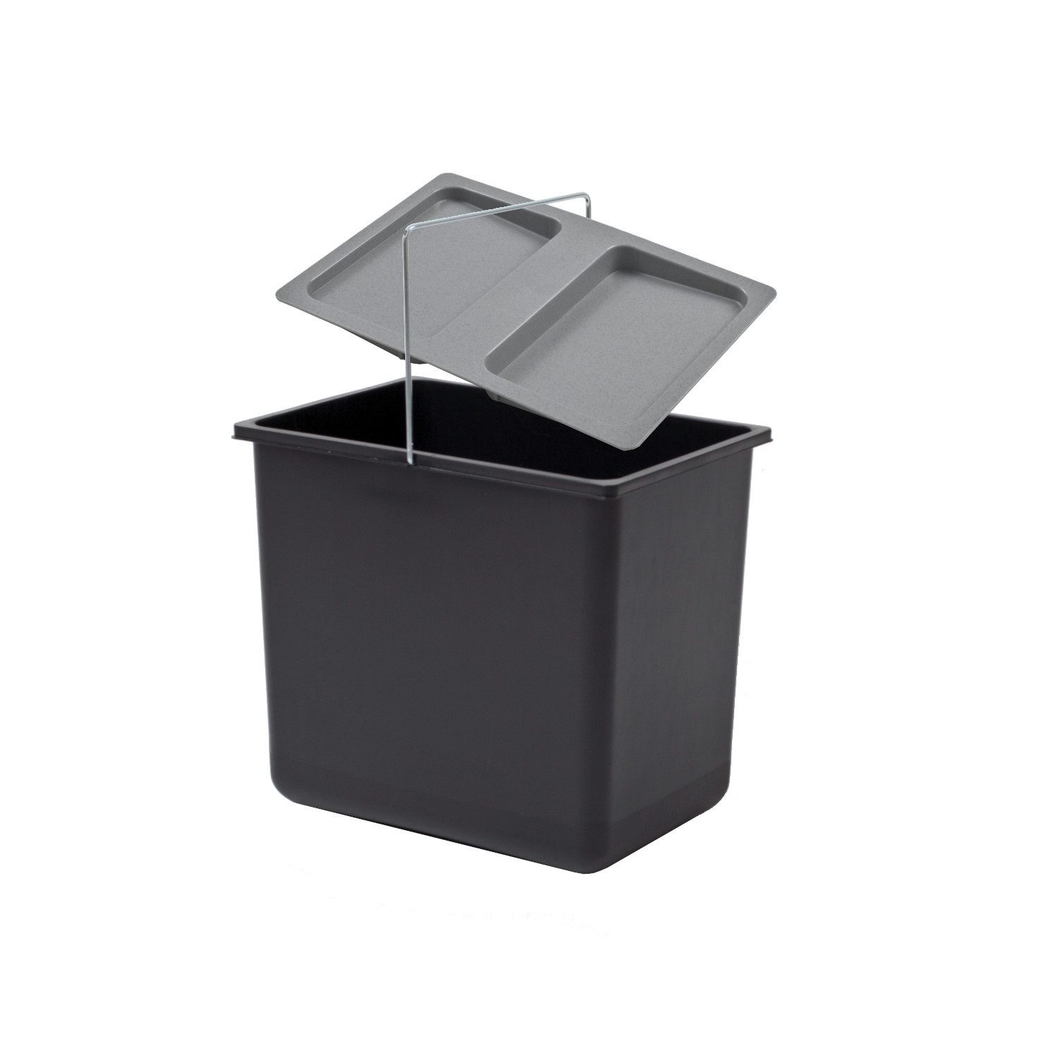 Hailo Einbaumülleimer Hailo Inneneimer 1086239 mit Deckel 316 x 226 x 286 mm mit Henkel