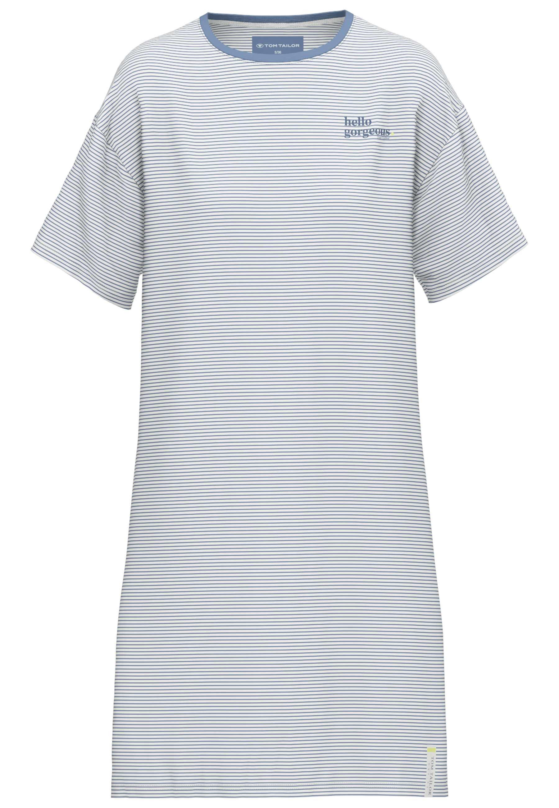 TOM TAILOR Nachthemd Westport Streifendesign, Kurzarm, Rundhalsausschnitt, günstig online kaufen