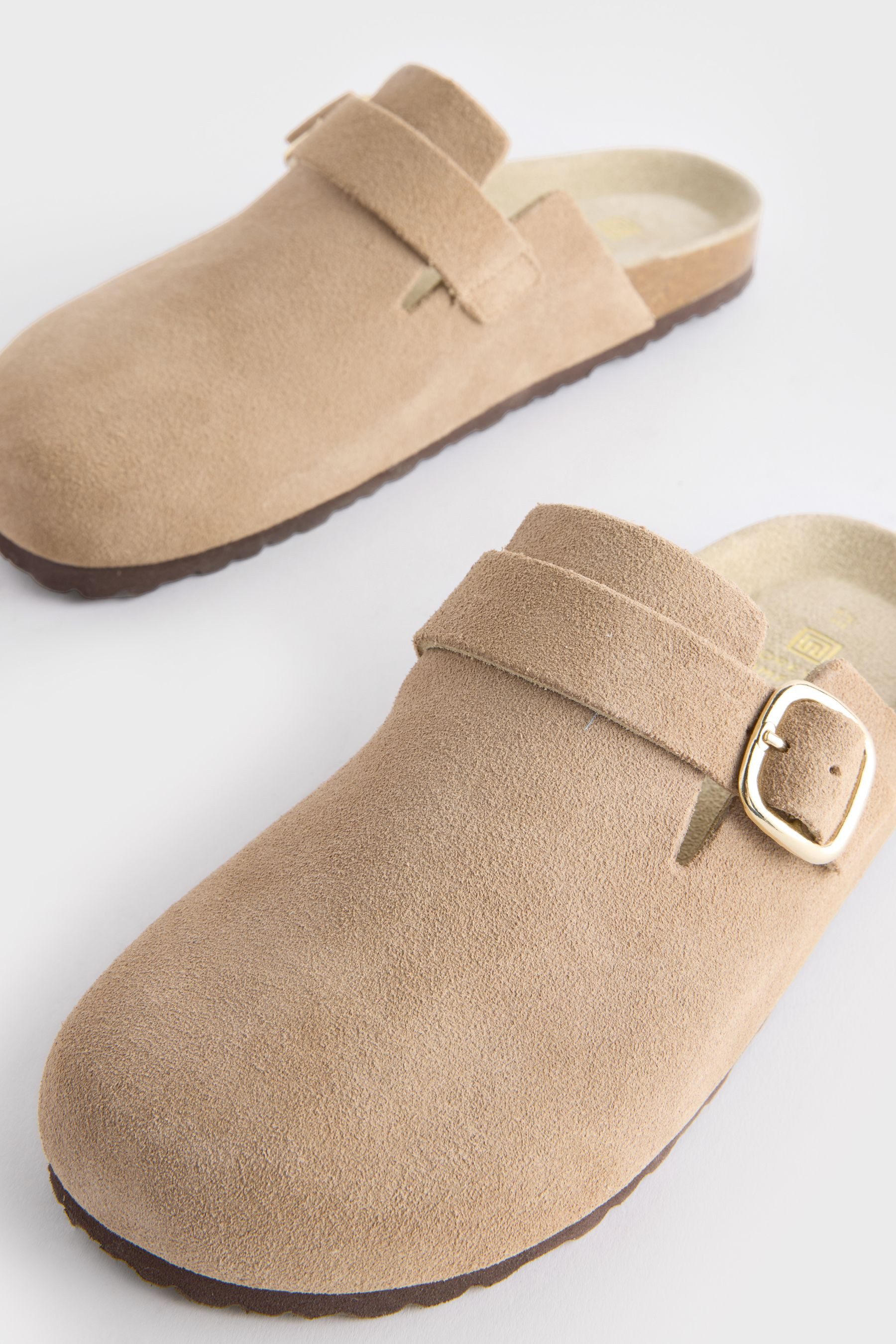 Next Forever Comfort® Leder-Clogs mit Fußbett günstig online kaufen