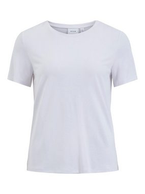 Vila T-Shirt Basic T-Shirt Kurzarm Rundhals Top Oberteil VIMODALA 4870 in Weiß
