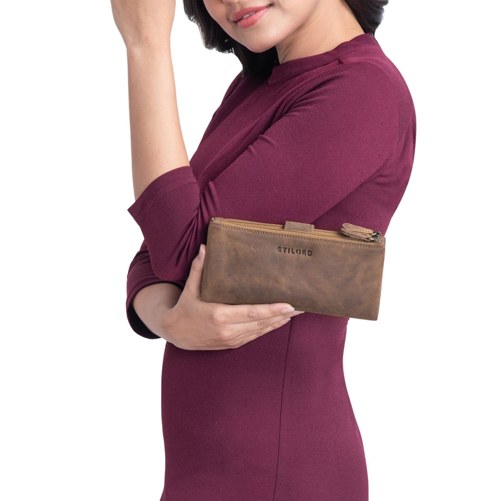 STILORD Geldbörse "Camille" Große Geldbörse Damen Leder günstig online kaufen