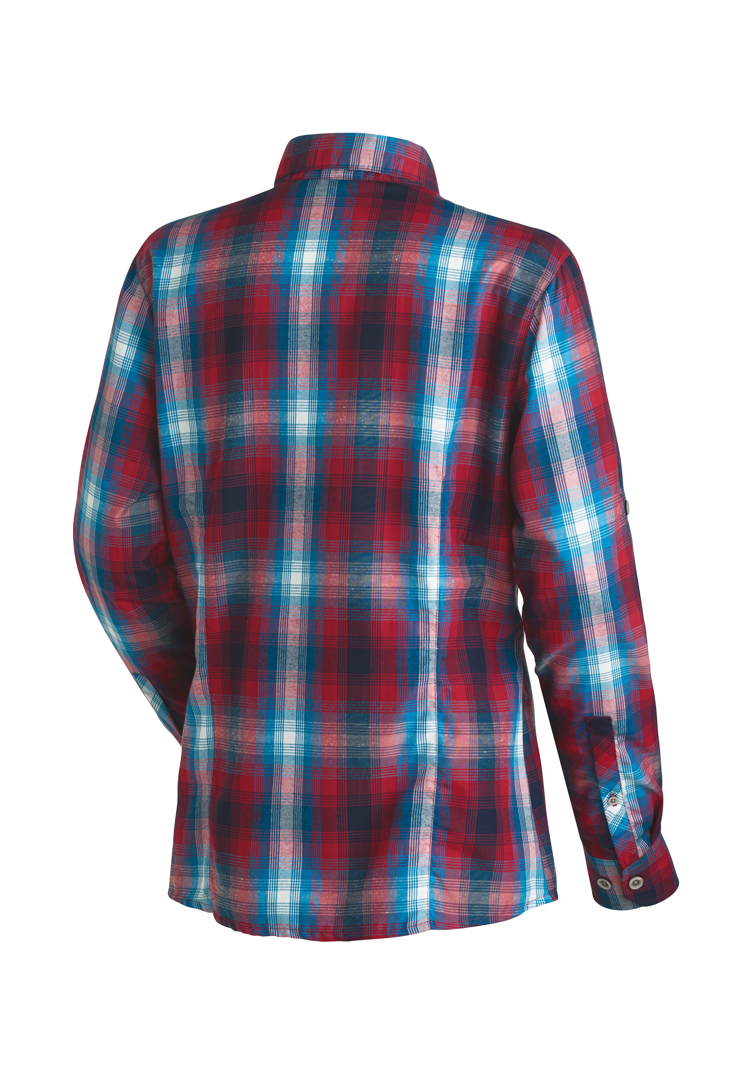 Maier Sports Funktionsbluse Nanni Damen Bluse, leichte Langarmbluse, Blusen-Shirt, Karobluse, Reg Fit