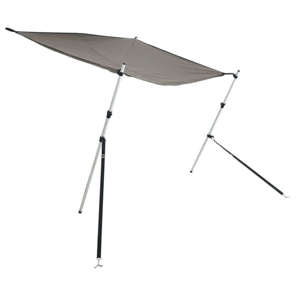 vidaXL Bodenschutzplane T-Top-Beschattungsverlängerung Anthrazit 170x208x(115-183) cm (1-St)