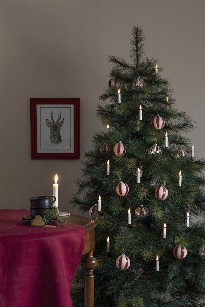 weiße warm Christbaumkerzen Funktionen: kabellose Clip, Dioden, AN/ KONSTSMIDE Timer, AUS 12 24 Weihnachtsdeko, 5h Baumkerzen Christbaumschmuck, mit Fernbedienung,