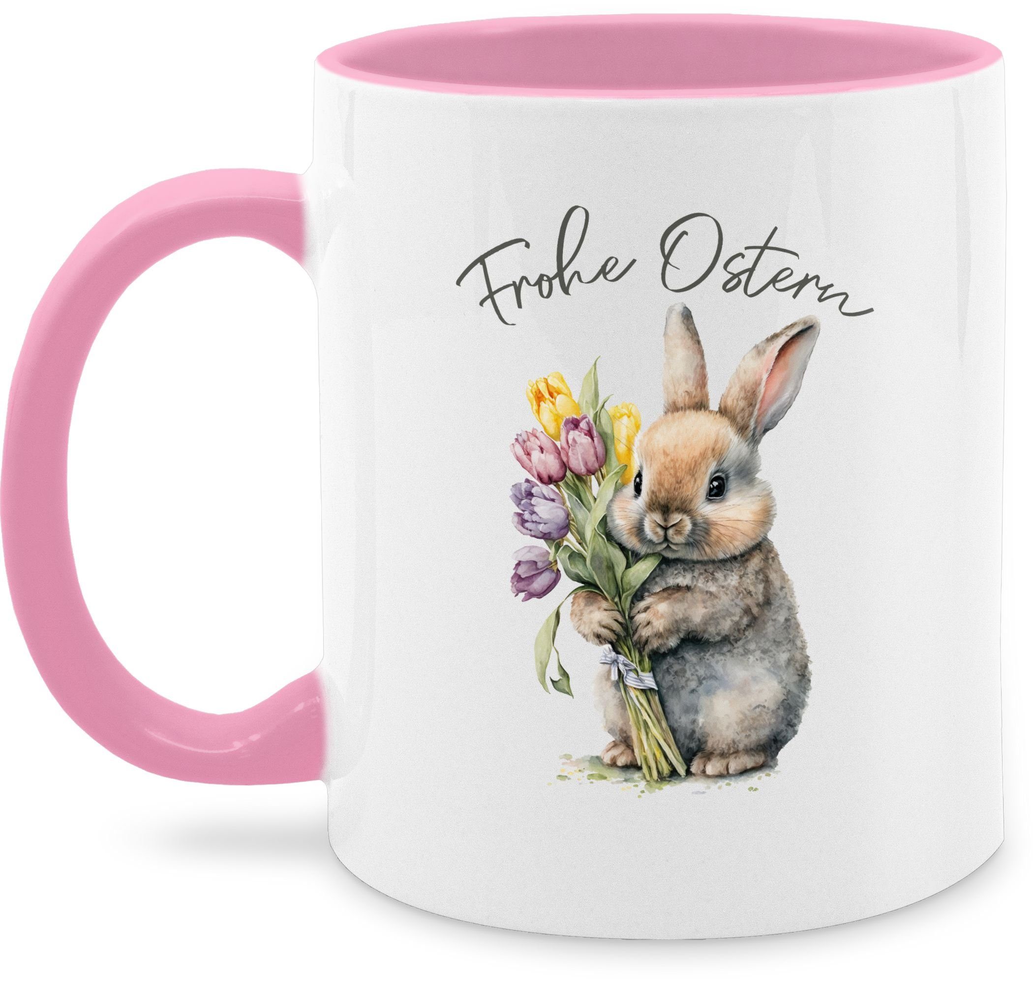 Ostern Süßer Frohe Geschenke Osterhase, Ostern Rosa Keramik, Tasse 3 - für Shirtracer