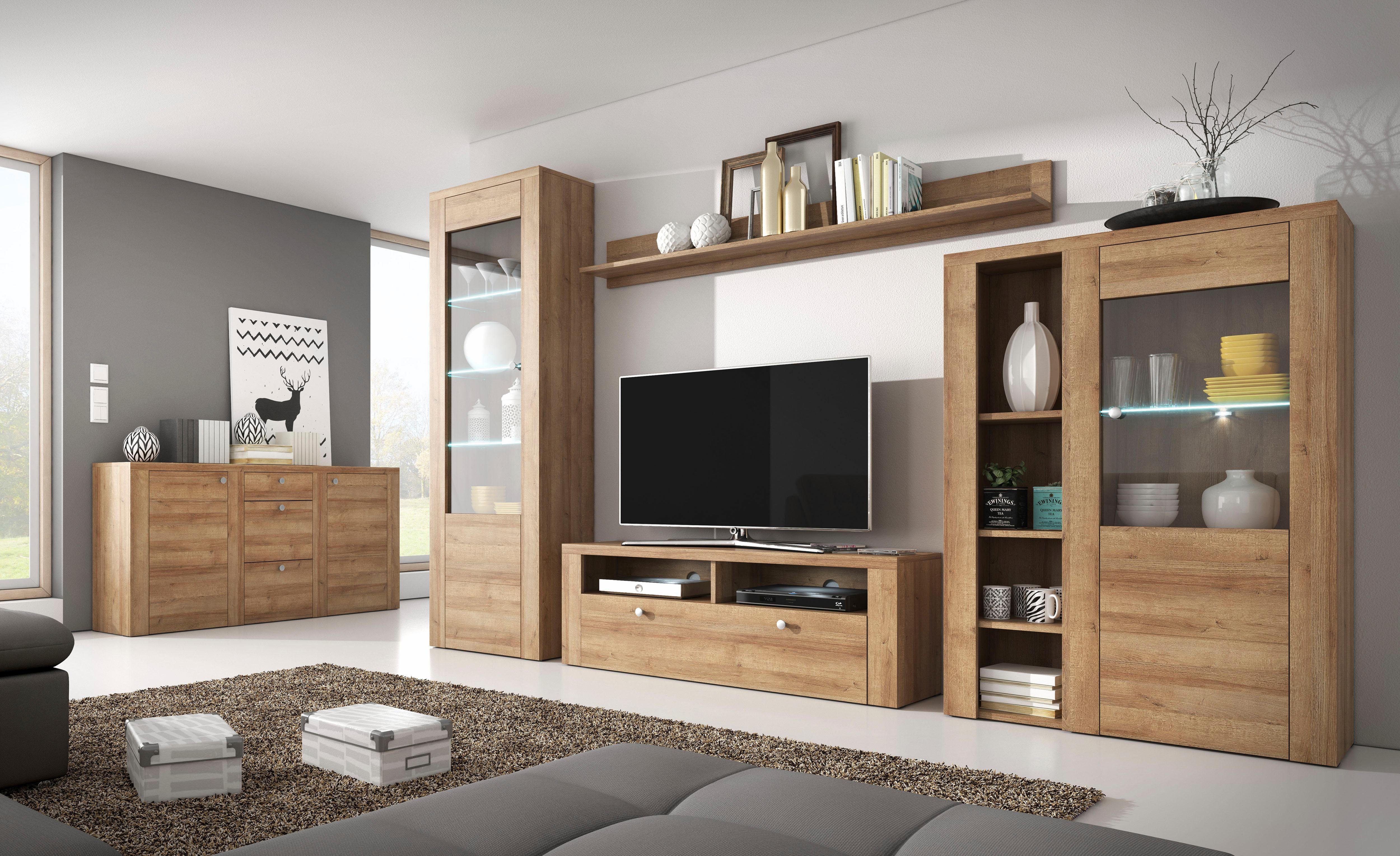 OTTO home Wohnwand Larona, Anbauwand, Set 4 Teilig, (Set, 4-St), bestehend günstig online kaufen
