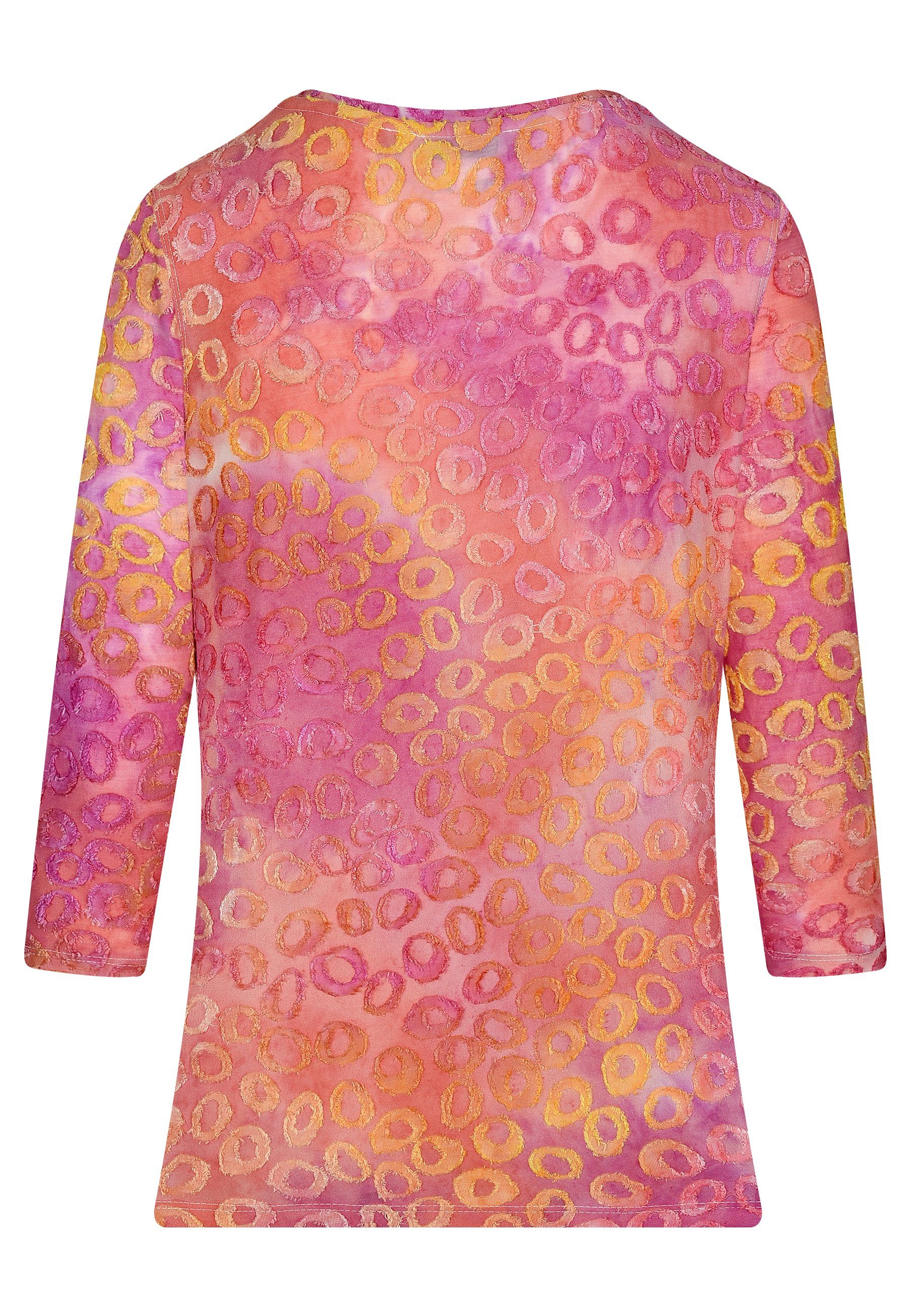 Damen Shirts BICALLA T-Shirt Shirt Tie&Dye - 09/pink-orange (1-tlg)