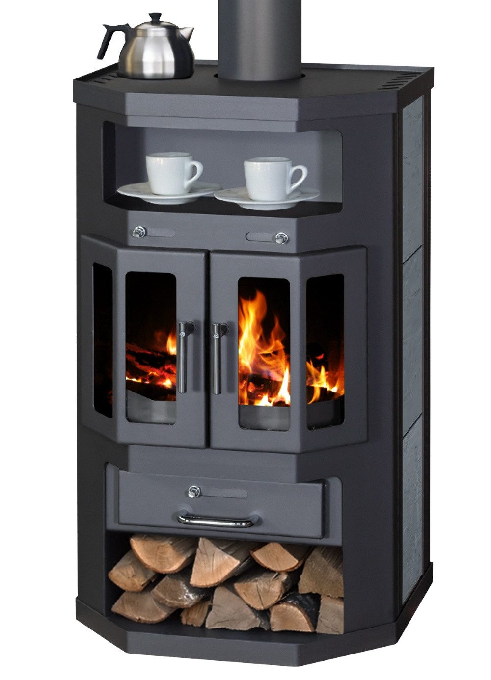 Victoria 05 Kaminofen EEK A Flügeltür-Kaminofen Victoria Taro 2 Speckstein, günstig online kaufen