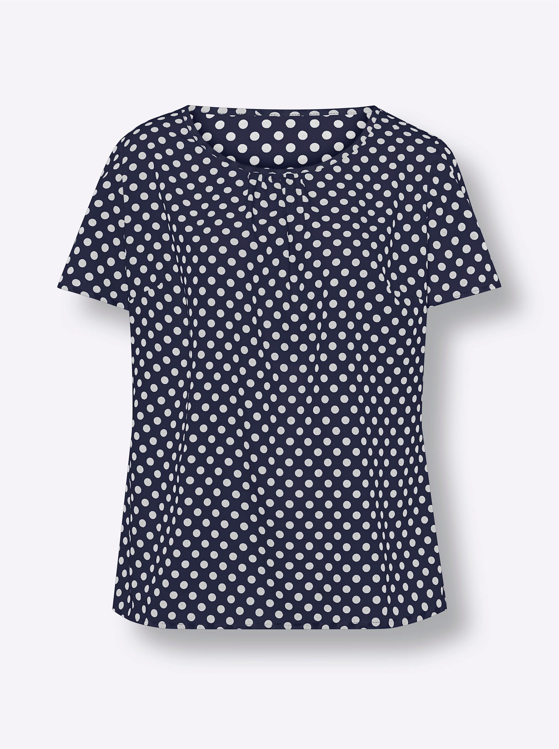 Klassische Bluse Schlupfbluse Kurzarm