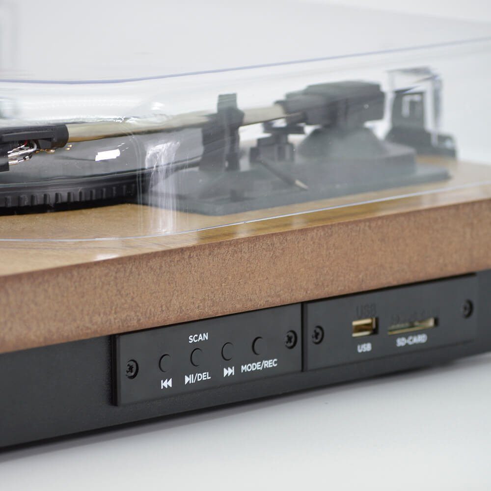 Aiwa Plattenspieler Vinyl BT Schallplatten GBTUR-120 FM Plattenspieler Geschwindigkeiten 3 (Riemenantrieb)