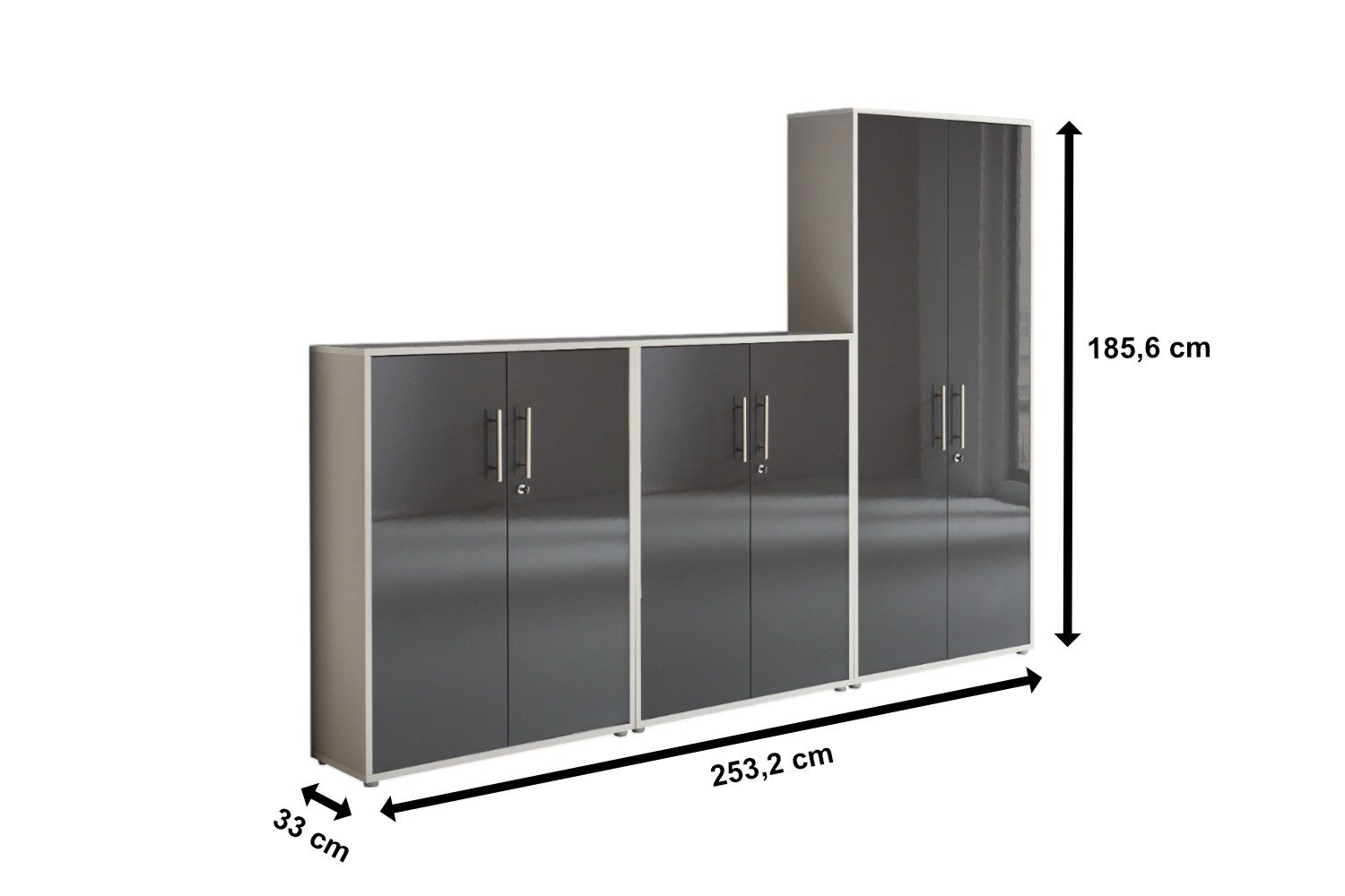 moebel-dich-auf Aktenschrank OFFICE EDITION (Set 53, günstig online kaufen
