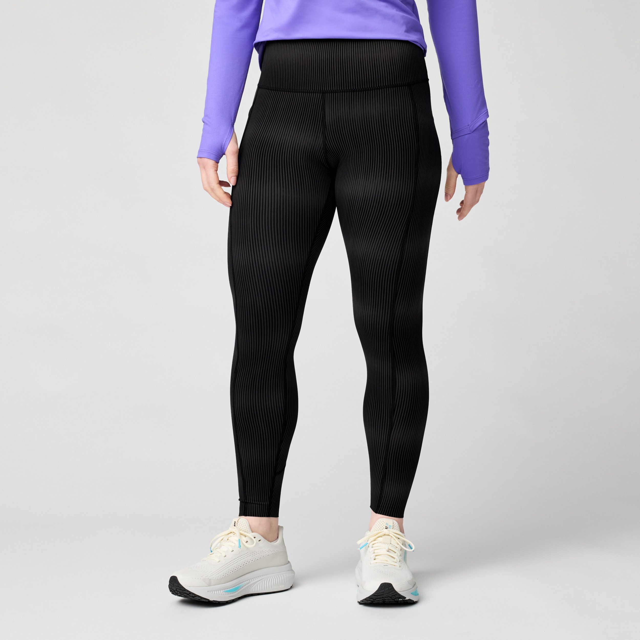 Brooks Trainingstights Chaser Damen 7/8 Tight Black/White/Nightlife