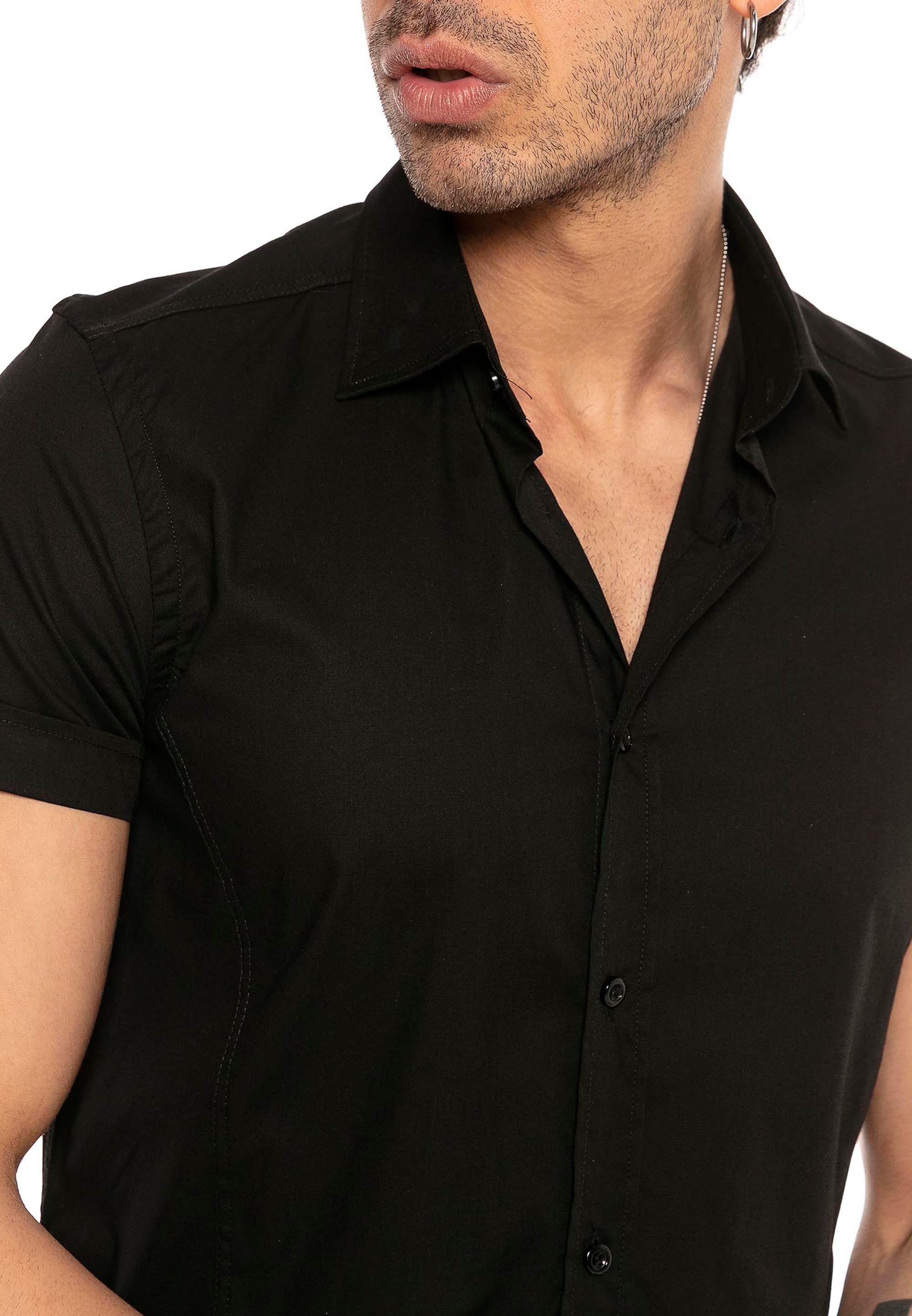 RedBridge Kurzarmhemd Slim Fit – Eleganter Look, Stretch-Material, Figurbetont