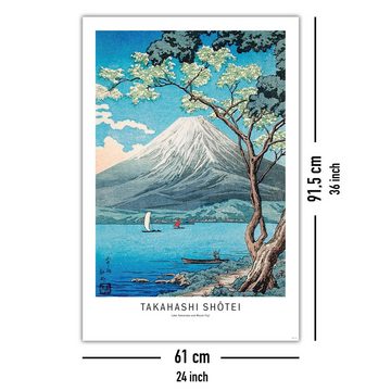Close Up Poster Takahashi Shotei Poster Lake Yamanaka and Mount Fuji 0 x 0