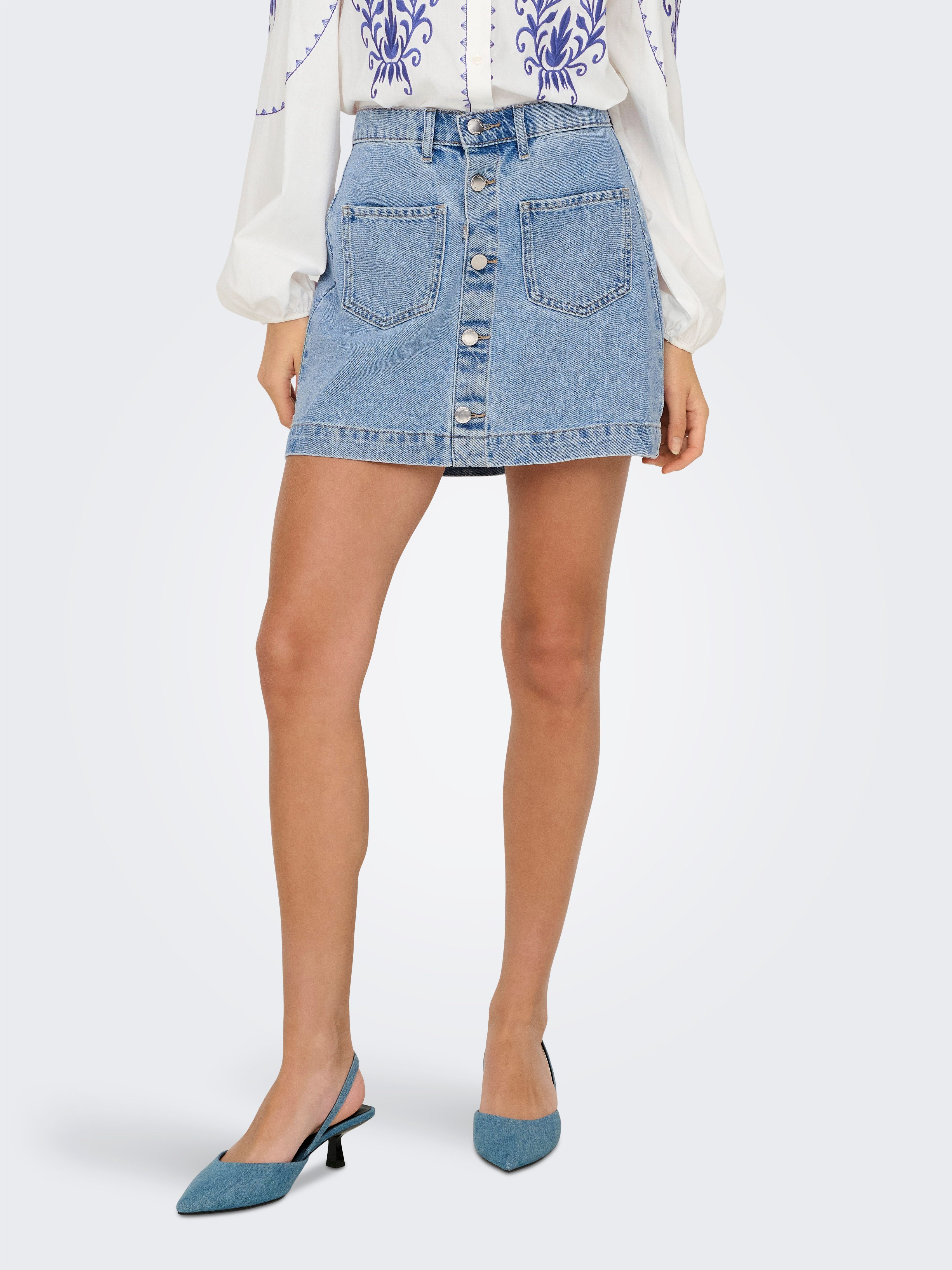 Jeansrock ONLAMAZING HW SKIRT TAI DNM NOOS