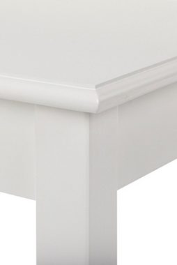elbmöbel Konsolentisch Beistelltisch 3er Set weiß Holz (FALSCH), Konsolentisch: 3er Set 40x50x52 cm weiß Cottage Stil