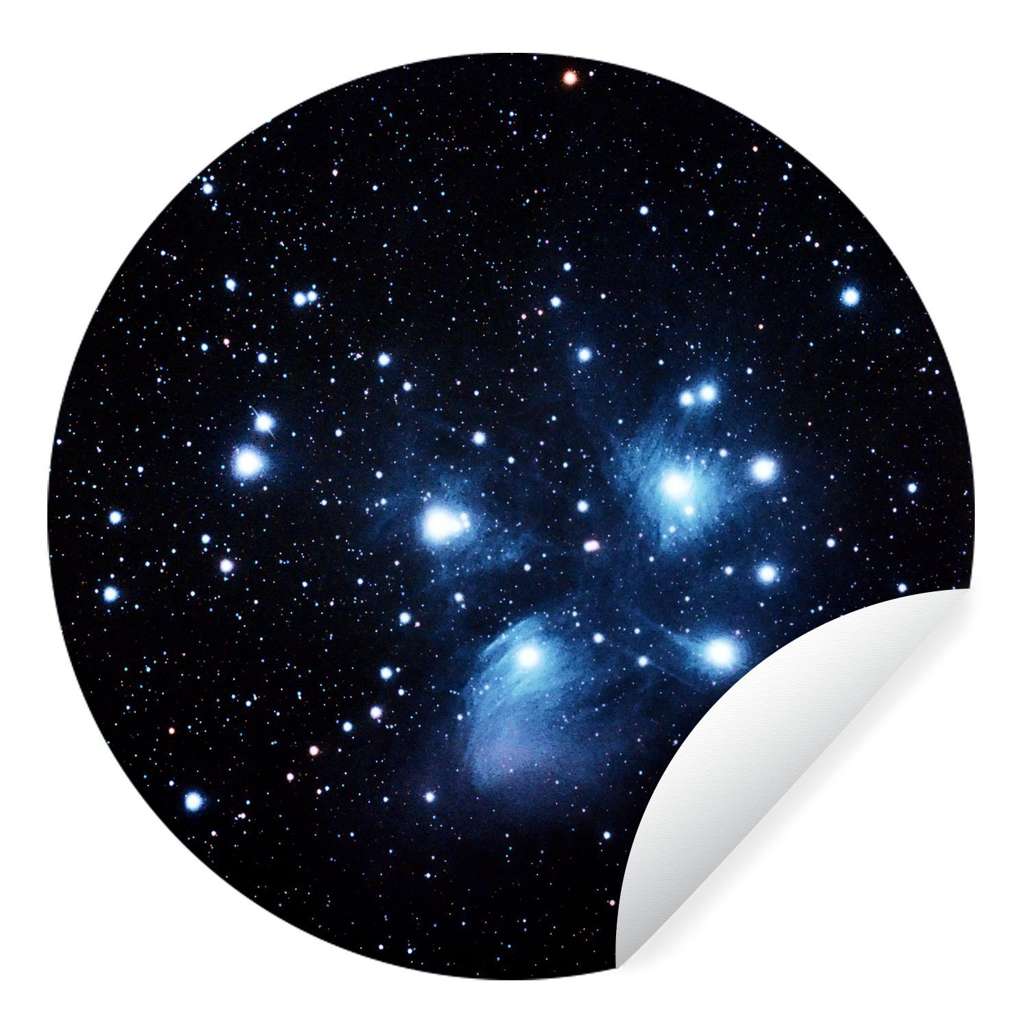 MuchoWow Wandsticker Sternenhimmel - Himmel - Nacht (1 St), Wandtattoo Selbstklebend, Wohnzimmer Deko Aufkleber, 30x30 cm