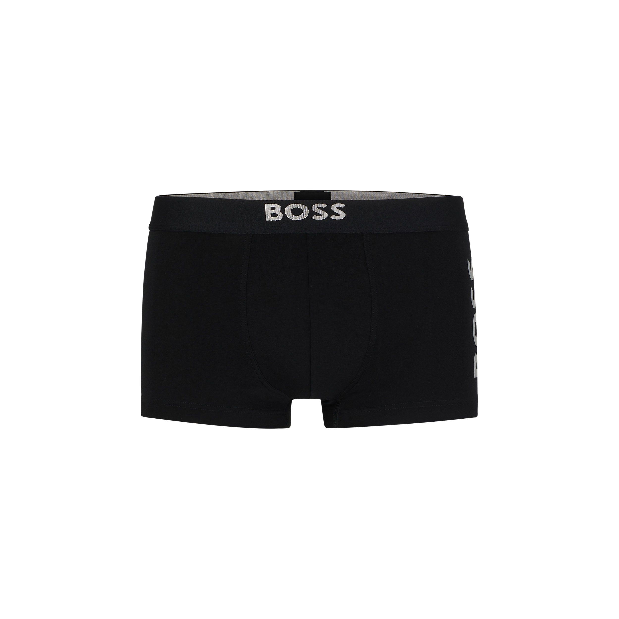 BOSS Trunk Starlight (1-St) mit Logo im Metallic Look figurbetont Stretch Cotton