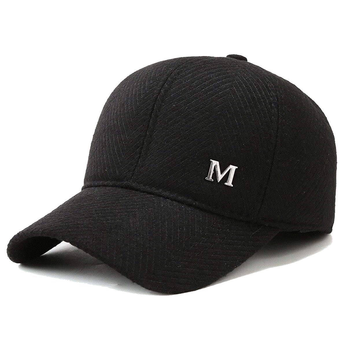 Sporty Baseball Cap Wintercap mit Ohrenklappen Winter Herren Ohrenschutz Baseballcap Cap Ohrenklappen