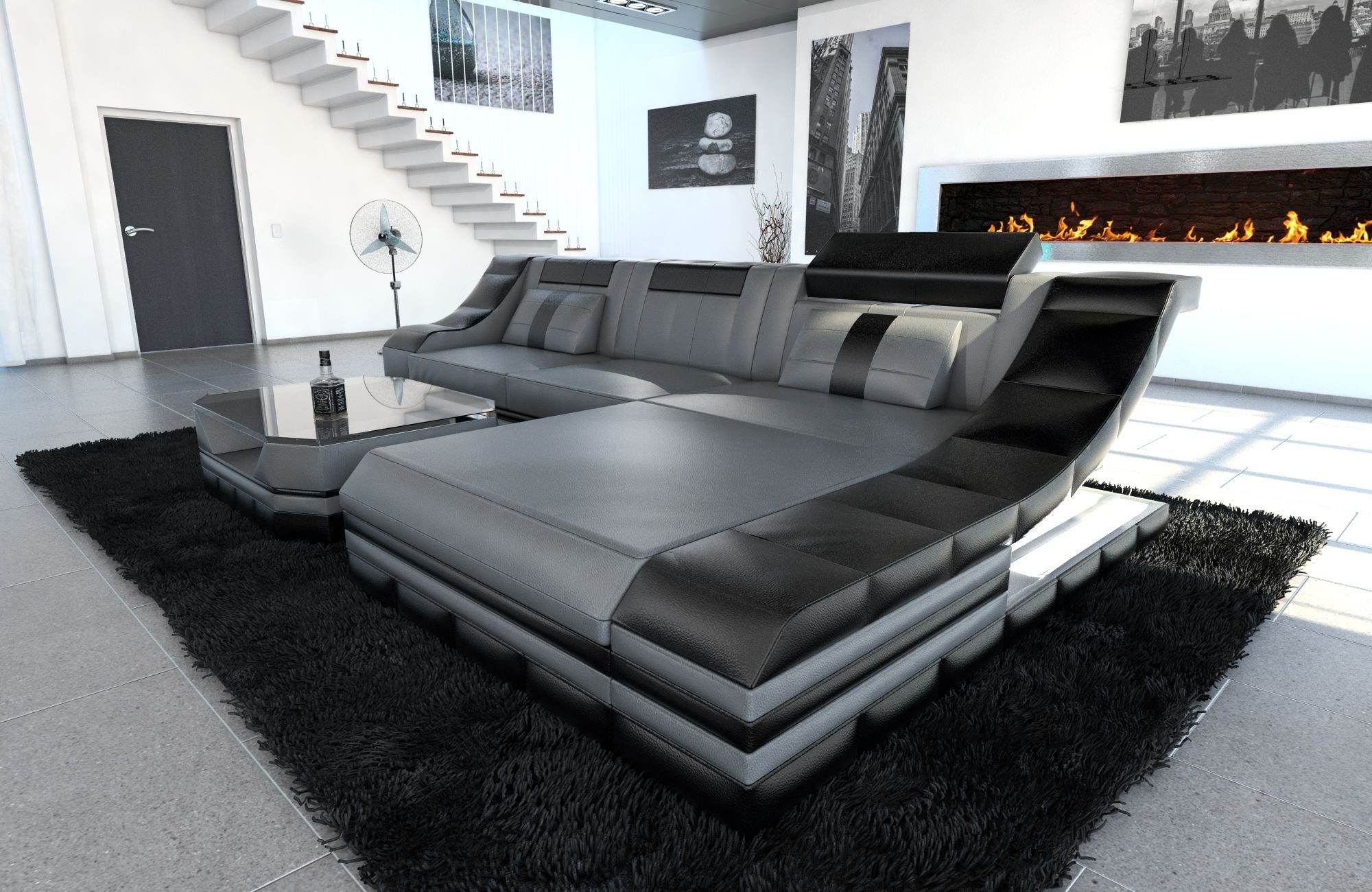 Sofa Dreams Ecksofa Ledercouch Sofa Leder günstig online kaufen