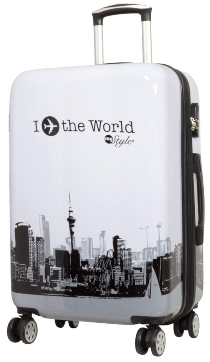 Warenhandel König Hartschalen-Trolley Fly the World, günstig online kaufen