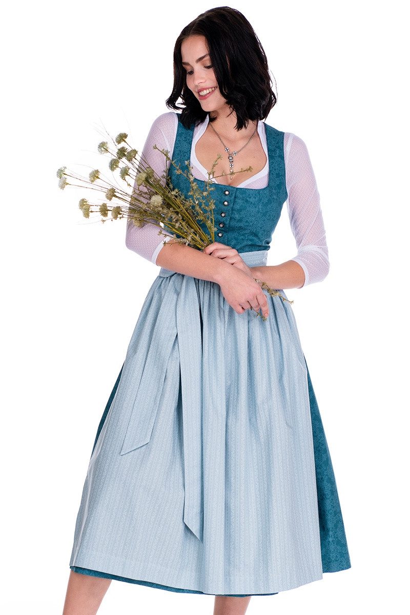 Hammerschmid Dirndl Dirndl lang 2tlg. - PILLERSEE - petrol