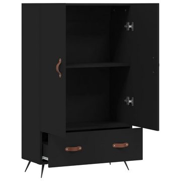 furnicato Sideboard Highboard Schwarz 69,5x31x115 cm Holzwerkstoff