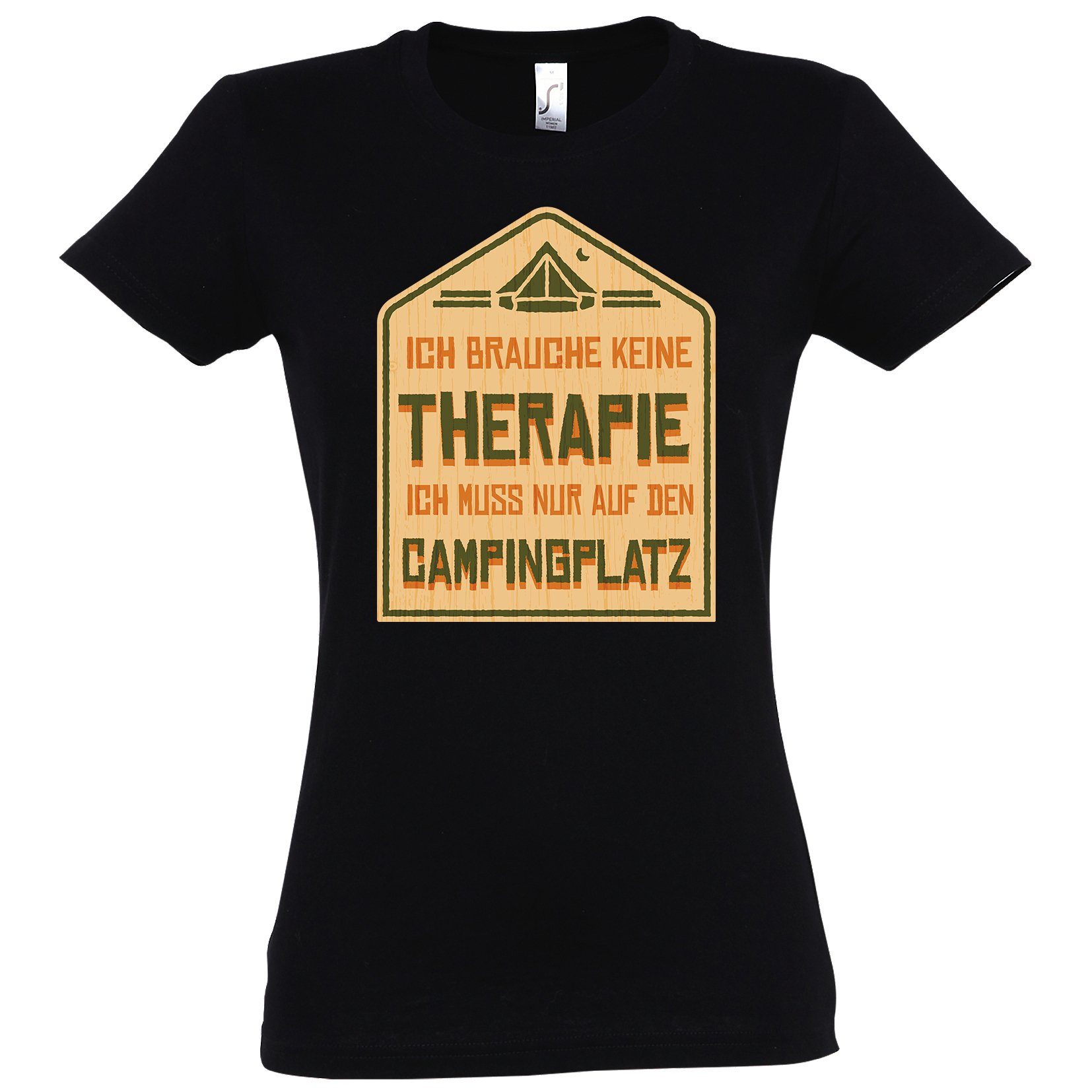 T-Shirt Ich Muss Nur Auf Den Camping-Platz Damen Shirt