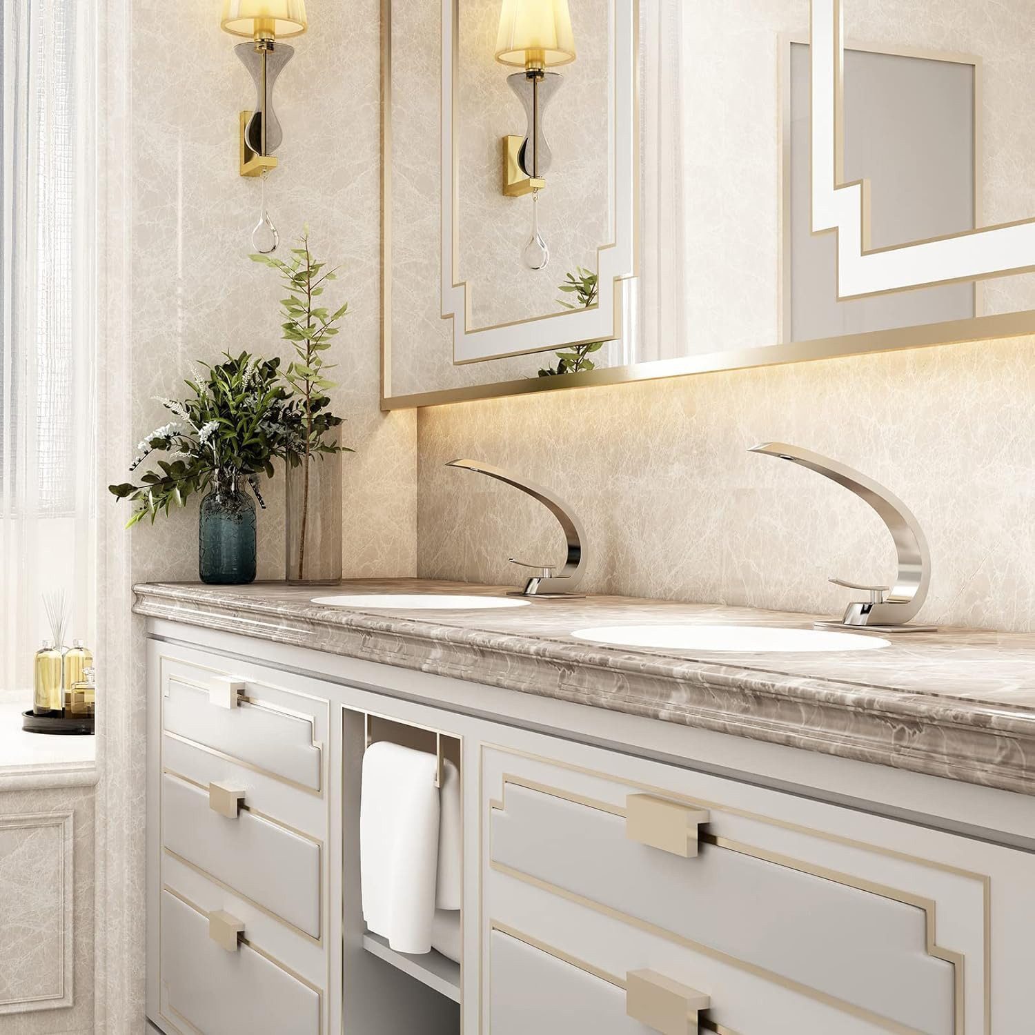 STILVORA Waschtischarmatur Wasserhahn Armatur Einhebelmischer, Badarmatur m günstig online kaufen