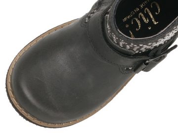 Clic Clic! Leder Stiefeletten Glitzer Stiefel CL-8570 Kinder Schuhe Schnürstiefelette