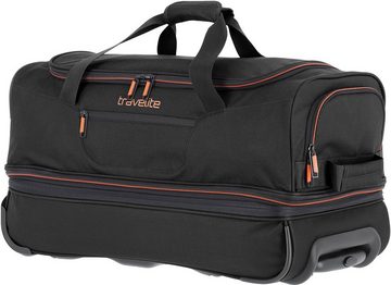 travelite Reisetasche Basics, 55 cm, Duffle Bag Sporttasche mit Trolleyfunktion und Volumenerweiterung