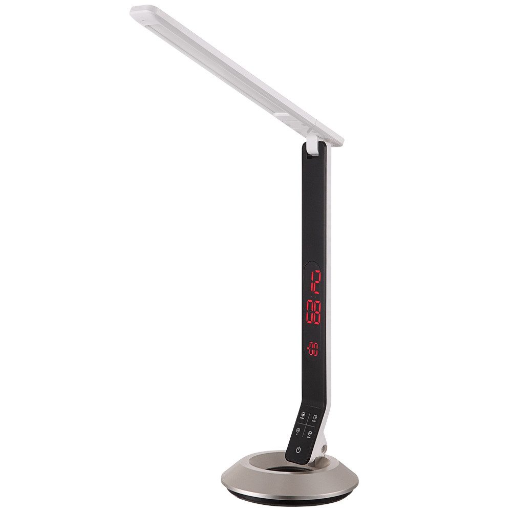 GLOBO LIGHTING Schreibtischlampe, LED-Leuchtmittel fest verbaut, Warmweiß, Tischleuchte Tischlampe LED Büroleuchte Arbeitslampe