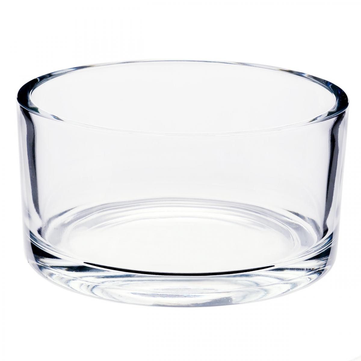 Tischvase Glasschale Transparent Ø15cm H8cm Dekoschale Blumenschale